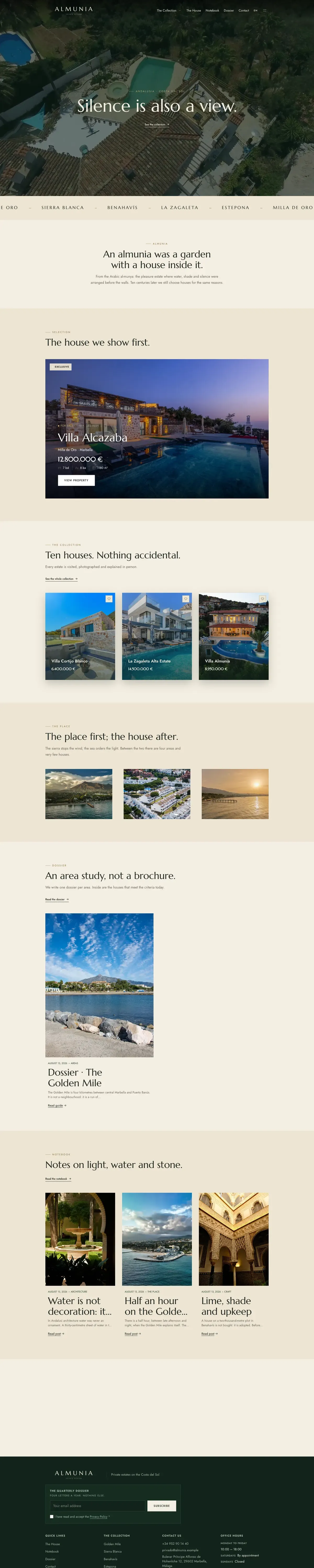 Almunia, a website from the Sytio catalogue