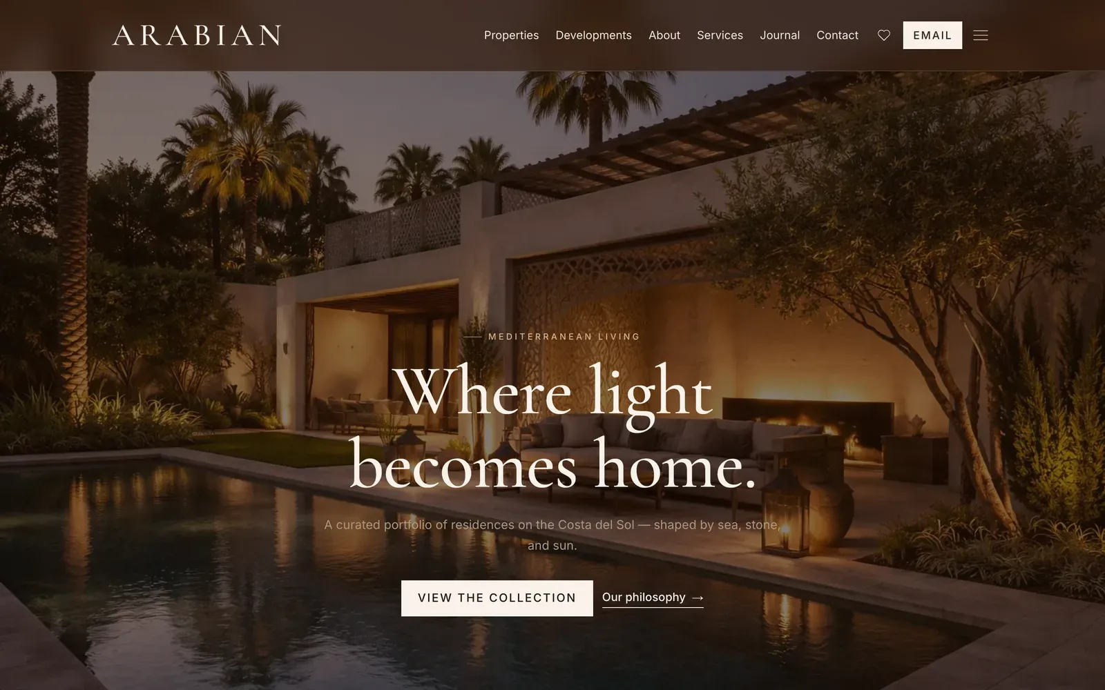 Arabian, a website from the Sytio catalogue