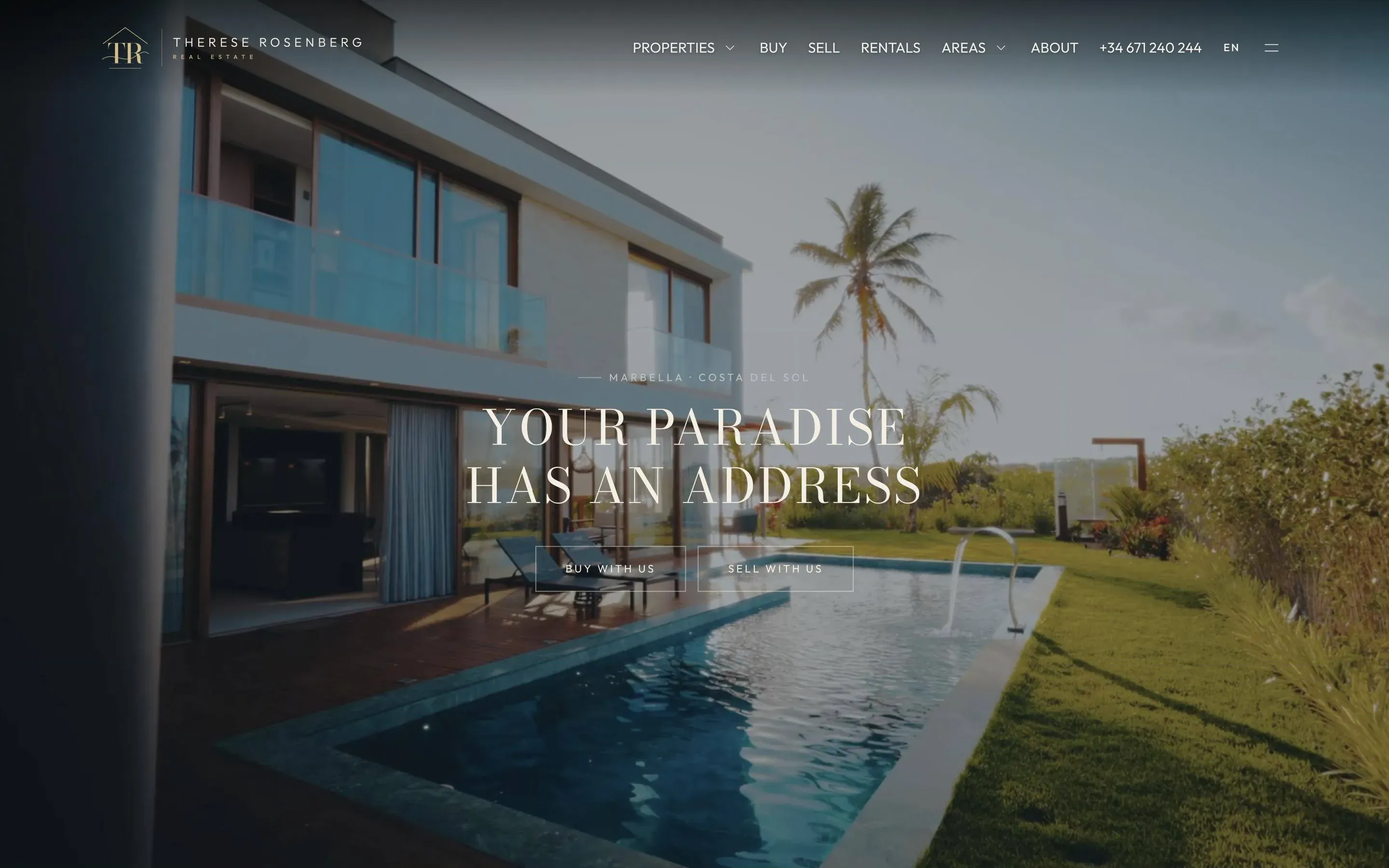 Therese Rosenberg's website made with Sytio
