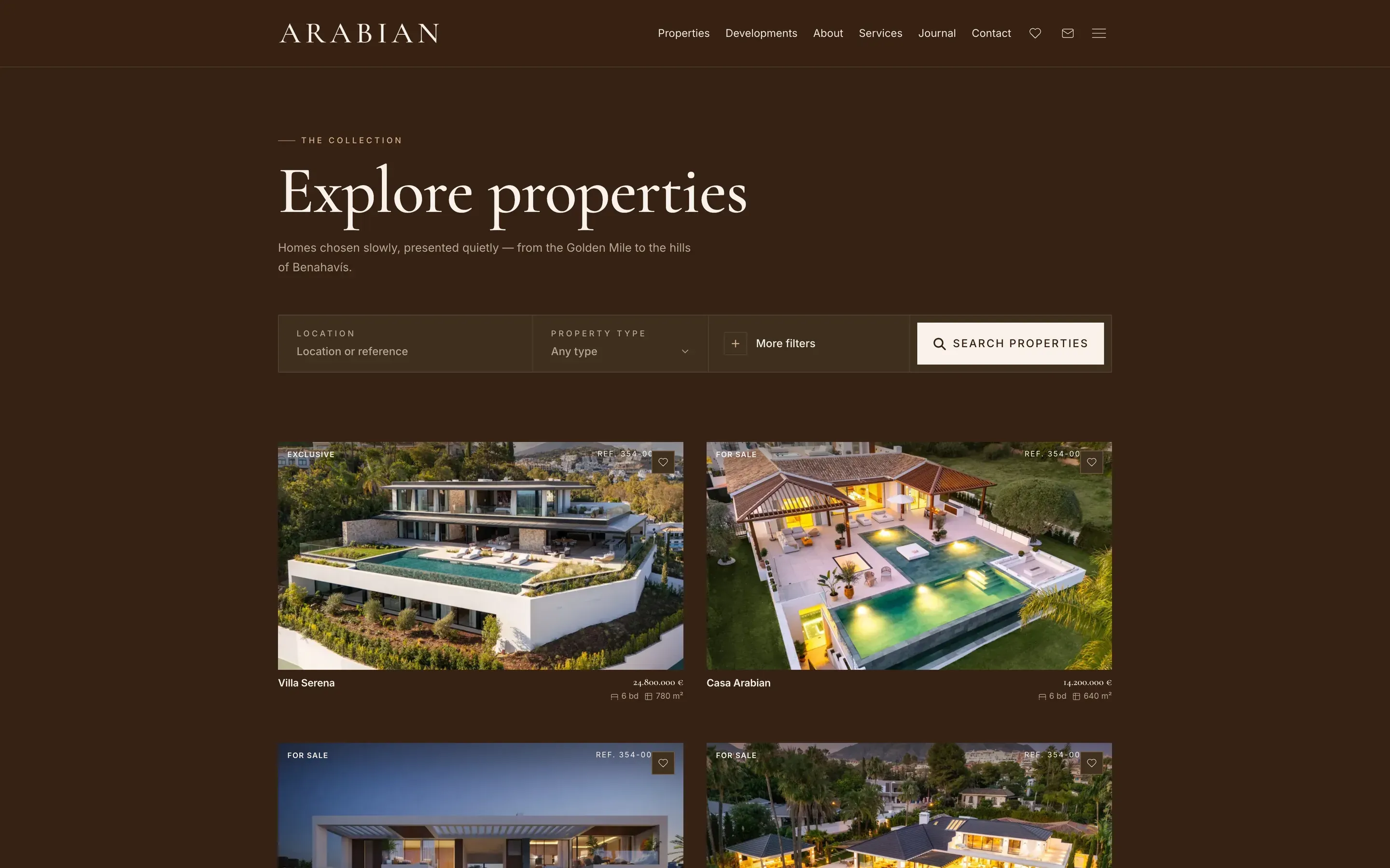 Arabian's property search