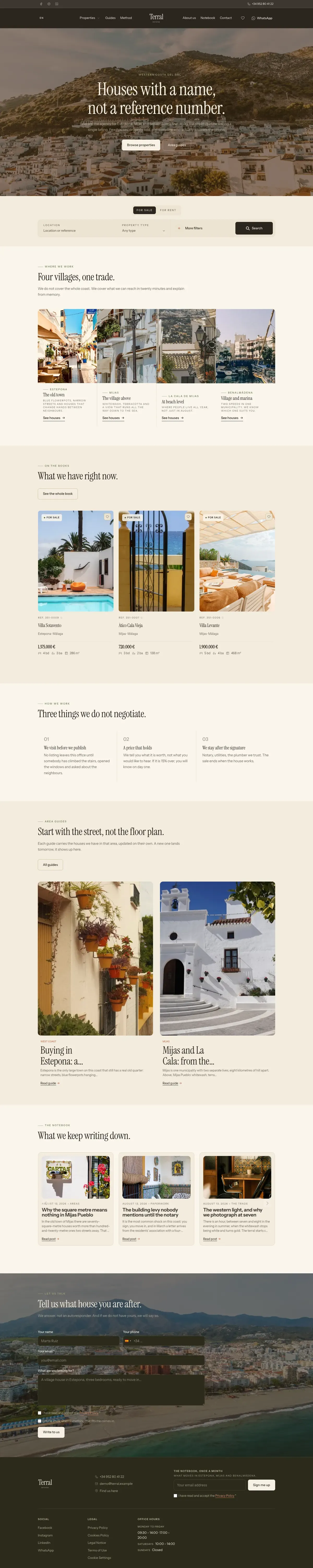 Terral, a website from the Sytio catalogue